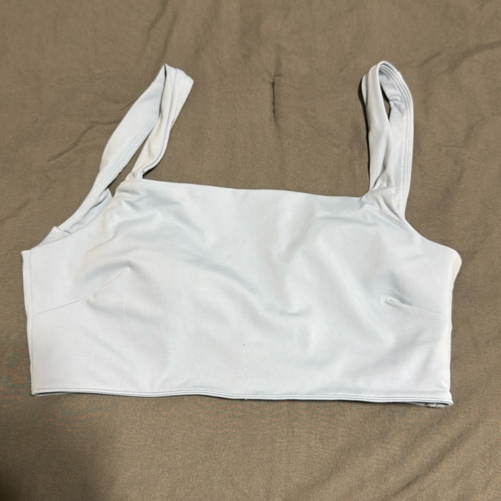 Paragon light blue sports bra